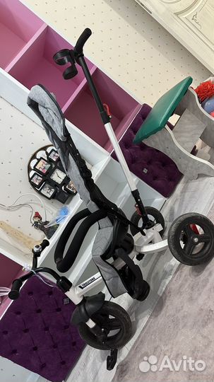 Велосипед коляска с ручкой