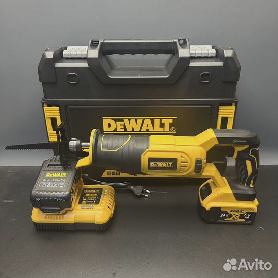 Аккумуляторная сабельная пила dewalt 24 V 2АКБ DCS