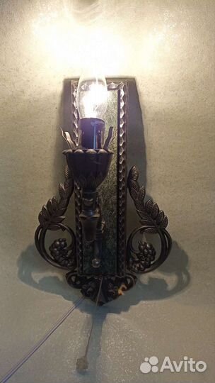 Бра СССР Светильник Уральская Рябинушка Змеевик