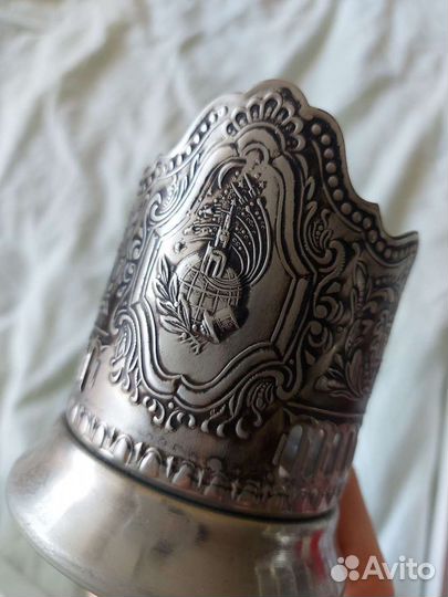 Подстаканник мельхиоровый СССР космос