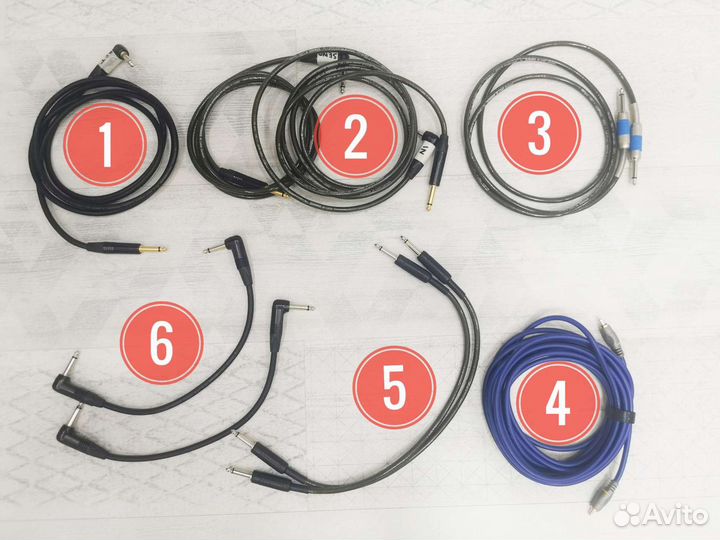 Патчи для гитары и кабели для аудио