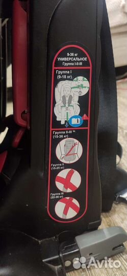 Детское автокресло 9 до 36 кг isofix