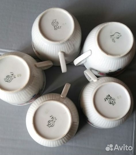 Чайные сервизы завода Пролетарий 1968-1973гг