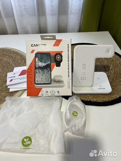 Быстрая беспроводная одновременная зарядка 3-х ус