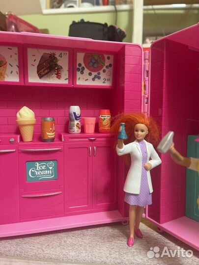 Кухня-треллер для кукол, машина барби