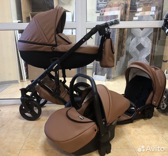 Коляска Verdi Mirage (Новая) Коричневая Эко /Кожа