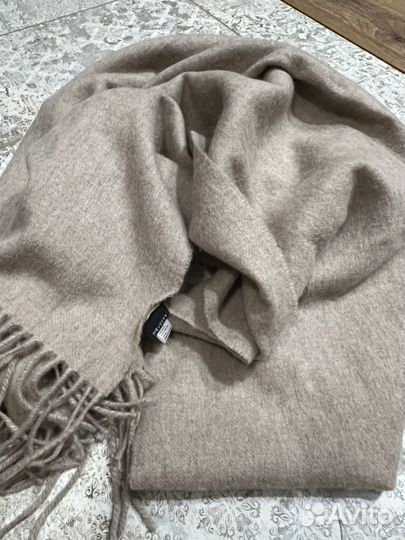 Шарф 100% шерсть бежевый