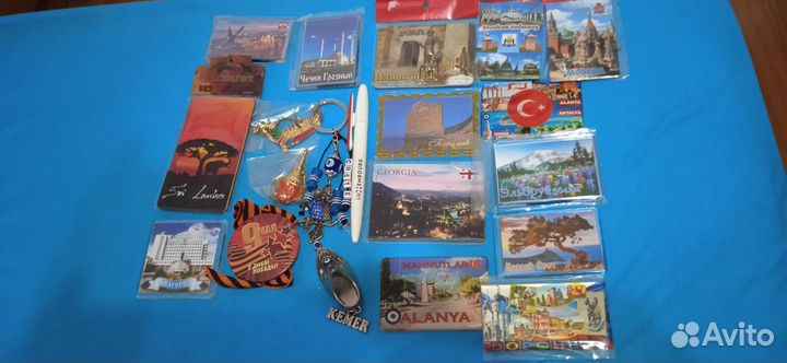 Магниты, брелки пакетом