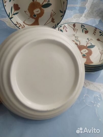 Тарелка олень керамика 18 см