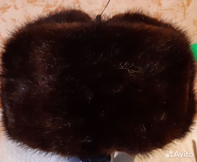 Норковая шапка мужская