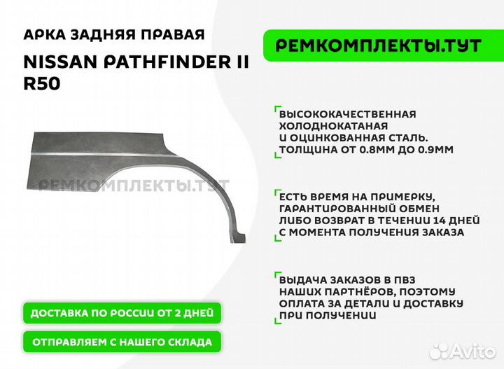 Арка задняя правая Nissan Pathfinder 2 R50