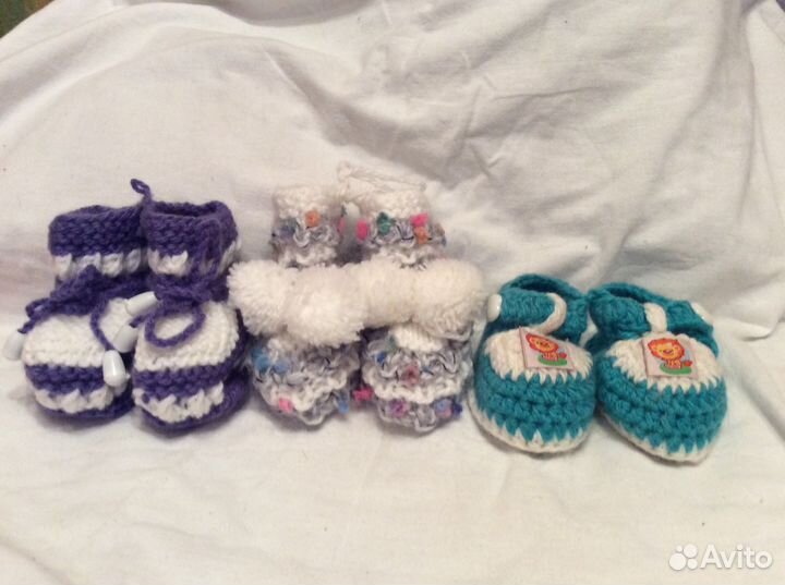 Пинетки вязаные