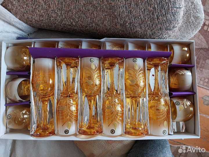 Набор гусь хрустальный