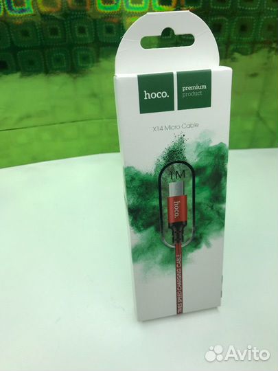 Зарядное устройство USB кабель micro USB hoco X14