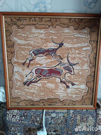 Картина в раме гобелен