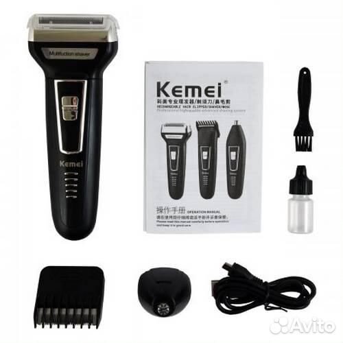Бритва-триммер 3 в 1 Kemei KM-6559