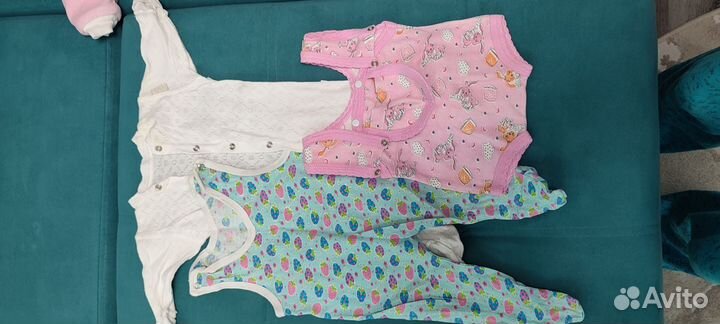 Вещи на новорождённую девочку 56,62 размер