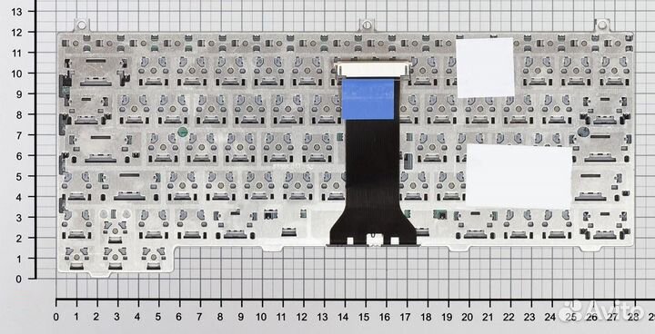 Клавиатура для ноутбука Dell XPS M1210 серебристая