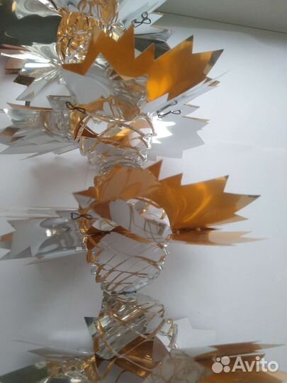 Гирлянда новогодняя из фольги СССР