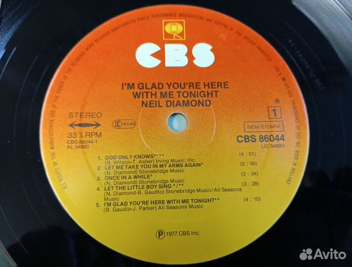 Neil Diamond I'm Glad You're Here With Me Tonight