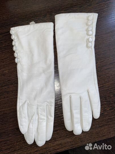 Перчатки кожаные женские