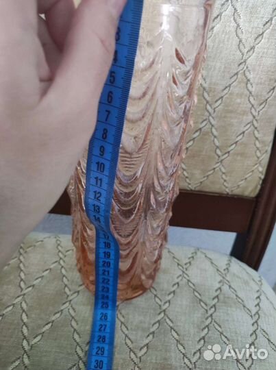 Ваза карамельное стекло СССР