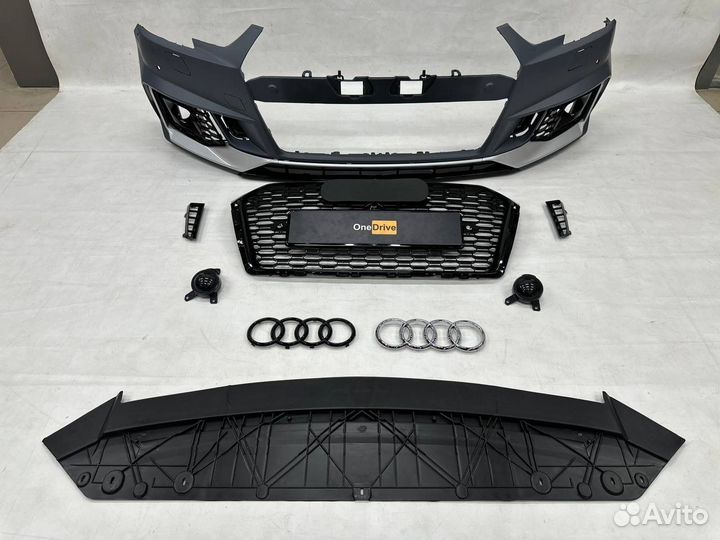 Комплект бампер Audi a4 B9 RS4 стиль