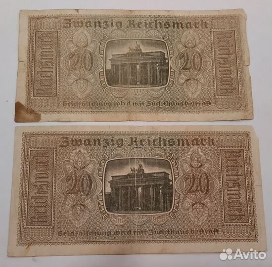 Банкноты,монеты Германии 1942г Ровно