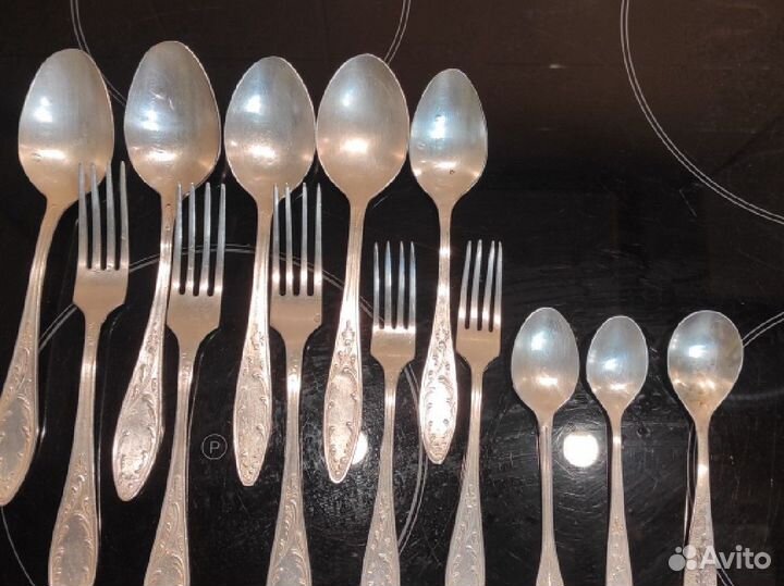 Мельхиоровые ложки набор