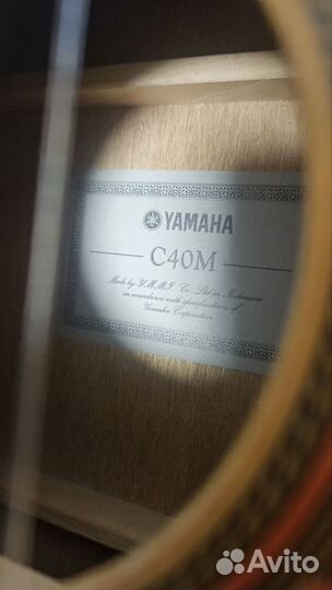 Акустическая гитара yamaha c40m