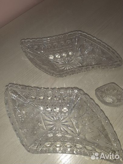 Салатница хрустальная СССР