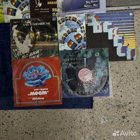 Виниловые пластинки одним лотом 20 шт ретро