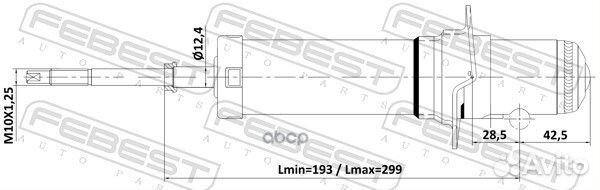 Амортизатор передний GAS.twin tube 14110003F