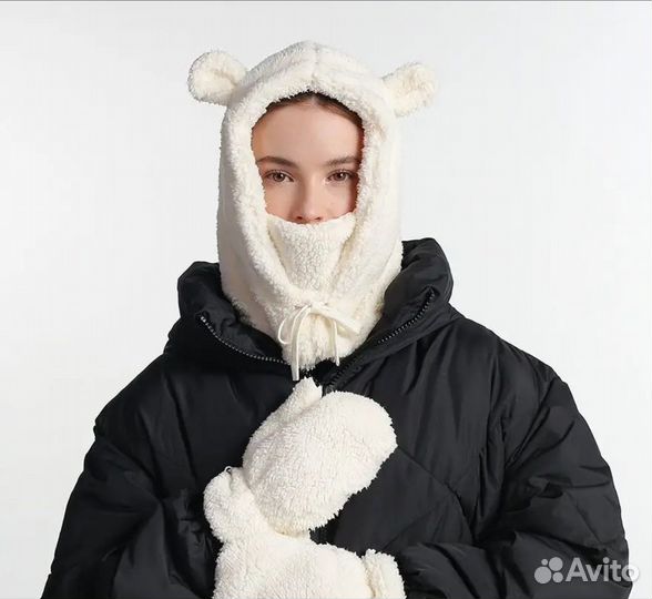 Шапка- балаклава с ушками