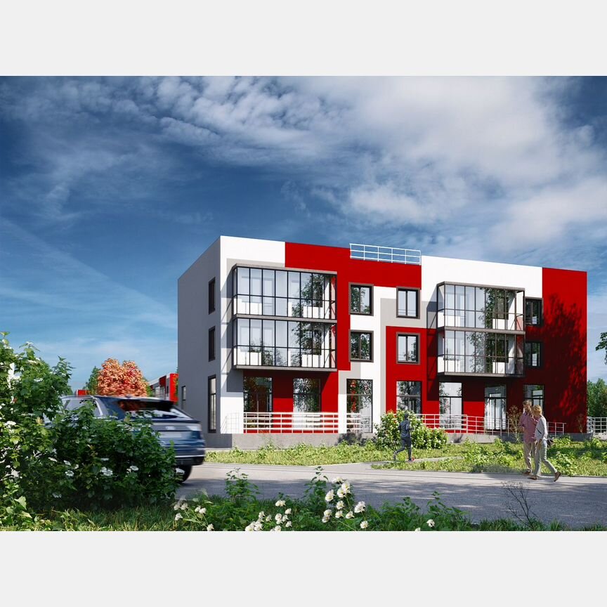 3-к. квартира, 79,7 м², 2/3 эт.