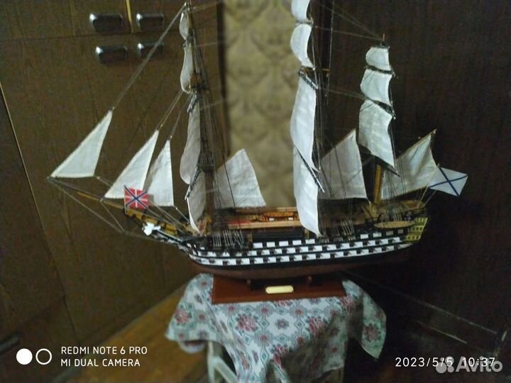Сборная модель корабля из дерева