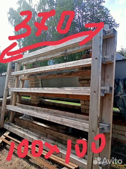 Пиломатериал брус сосна 100-100
