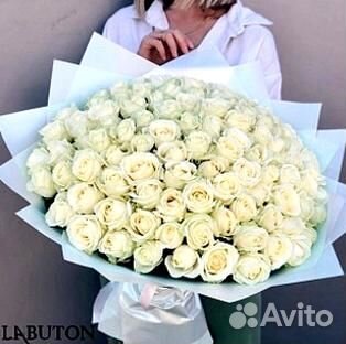 101 роза Цветы Букет