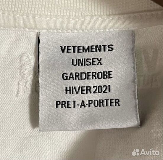 Футболка vetements оригинал