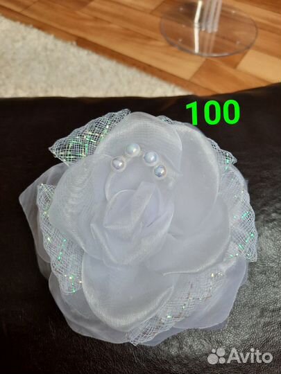 Банты,резинки, брошки для блузки в школу