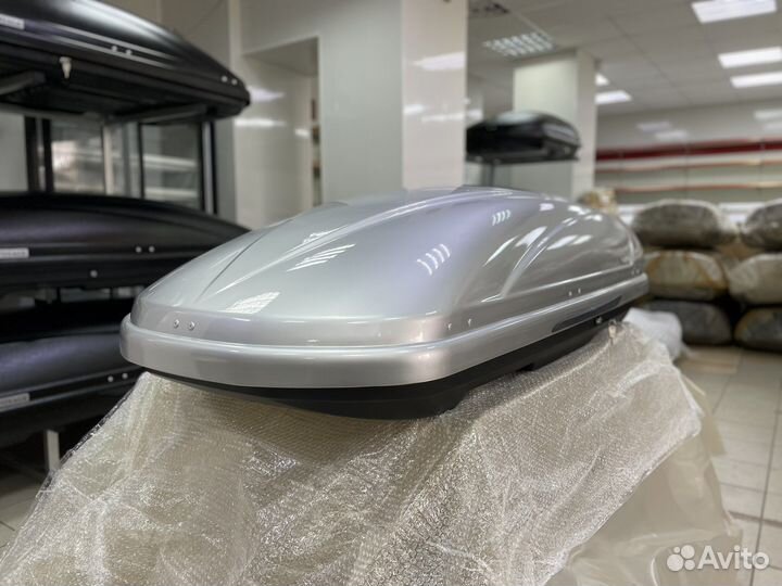 Автобокс Voyage 440л 175см цвет Серебро металлик