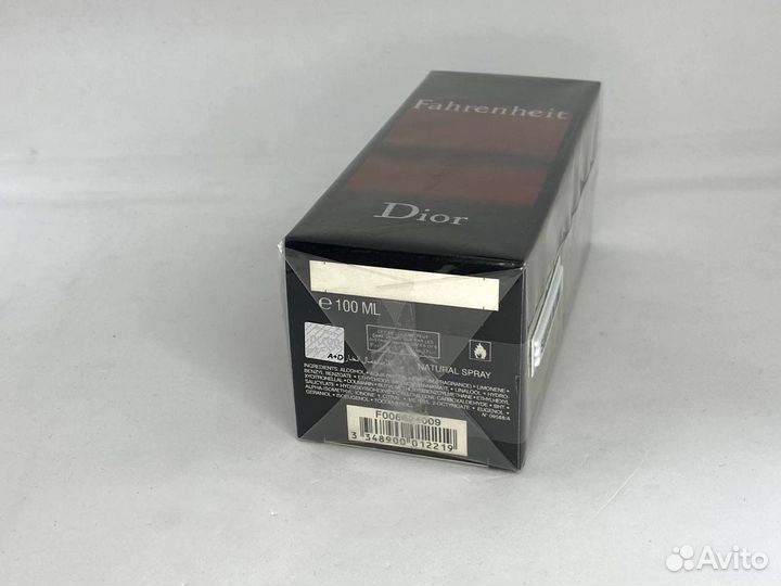 Туалетная вода Christian Dior Fahrenheit