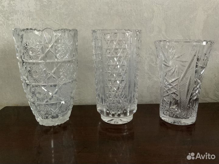 Вазы хрустальные