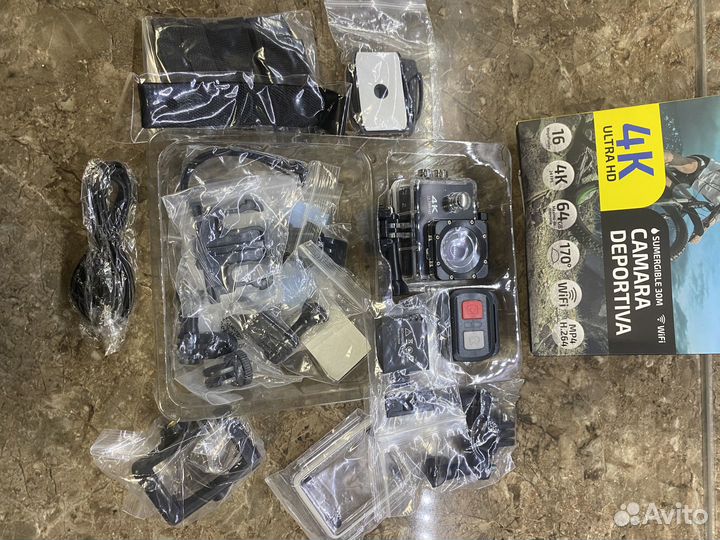 Экшн камера 4k водонепроницаемая 16MP