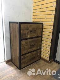 Комод. Лофт стиль металичесский капкас