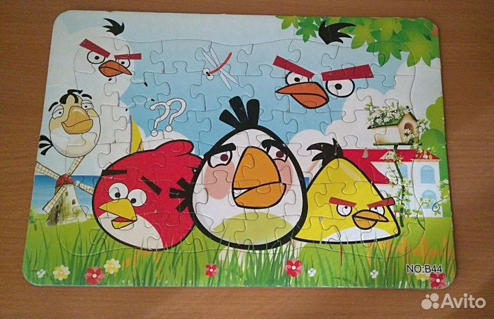 Angry Birds пазлы крупные, Кротик книга-пазл