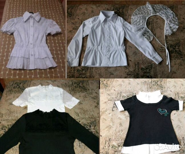 Школьная форма и блузки для девочки (7-8 лет)