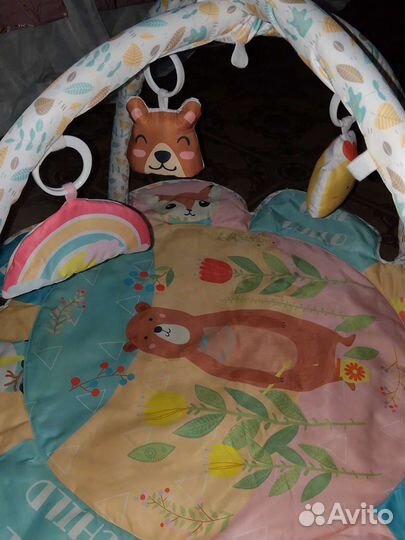 Детский коврик развивающийся ромашка