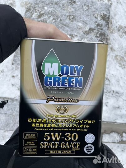 Моторное масло moly green 5w30