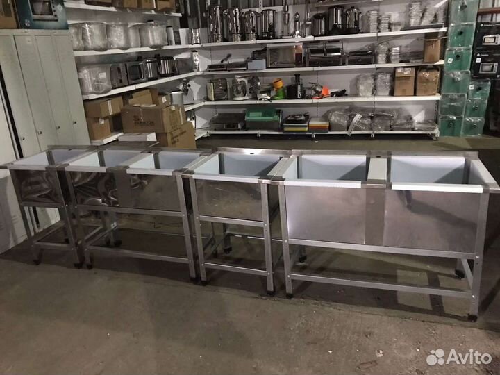 Мойки, столы, зонты вытяжные, полки